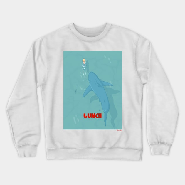 Lunch Crewneck Sweatshirt by blacknallillustration